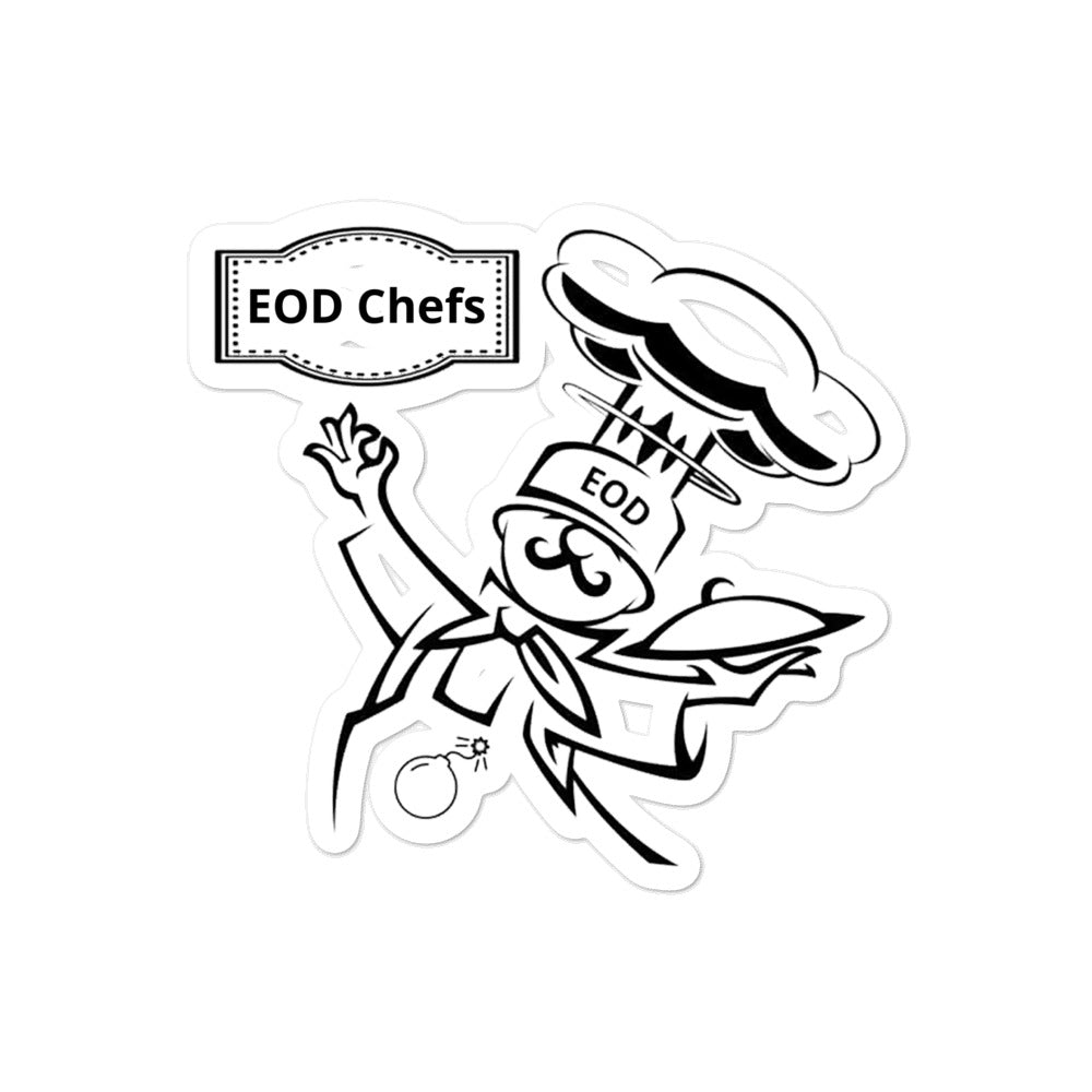 EOD Chef by Mark David  Bubble-free stickers