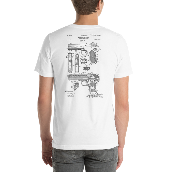 Browning 1899 Gas Operated Firearm Patent T-Shirt