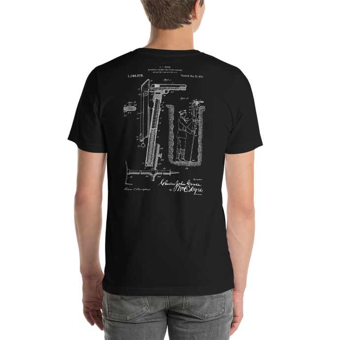1916 Repeating Firearm for Trench Warfare Patent Dark T-Shirt