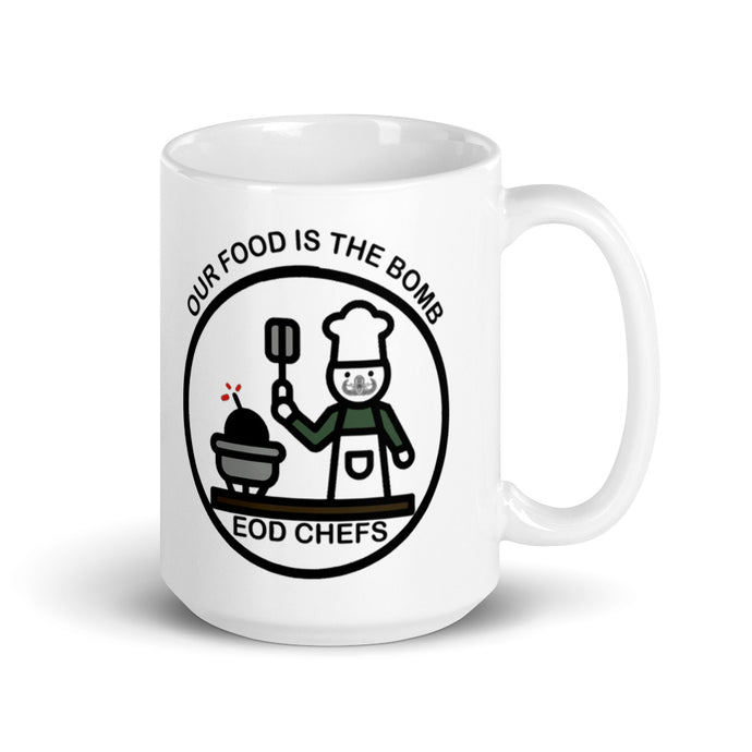 Food is the Bomb Mug by Mikaela Narvaez